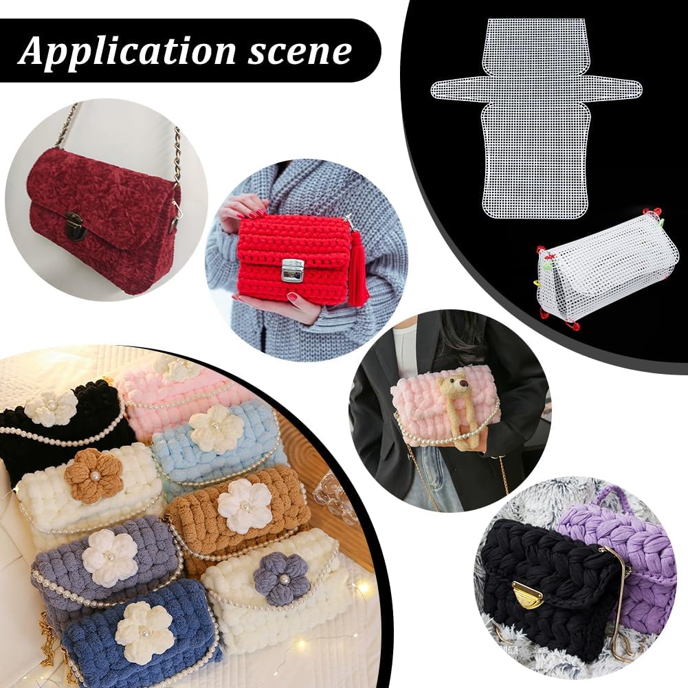 1-4Pcs Plastic Mesh Canvas She - Embroidery Bag recension och pris