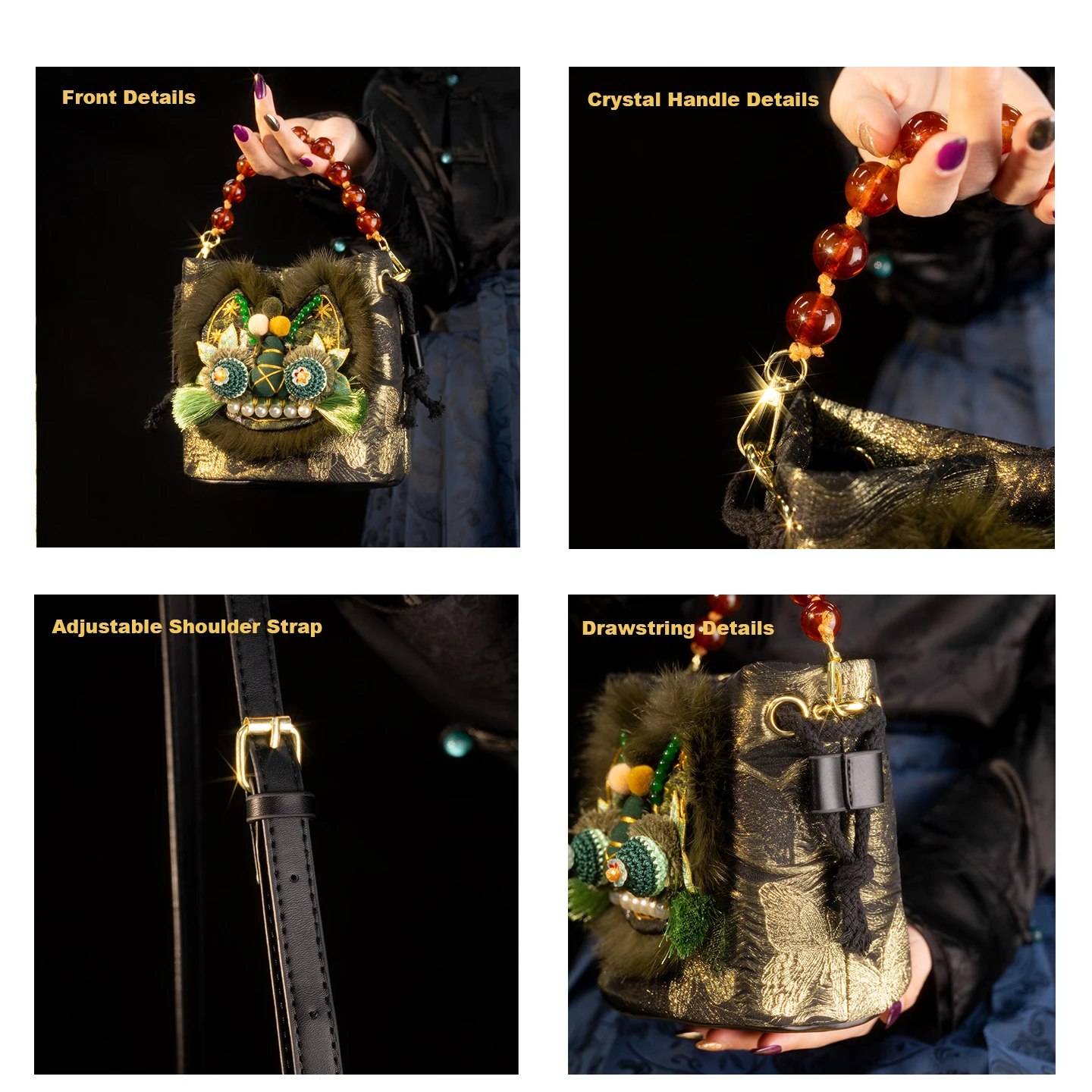 Ethnic Style Women Crossbody B - Embroidery Bag recension och pris