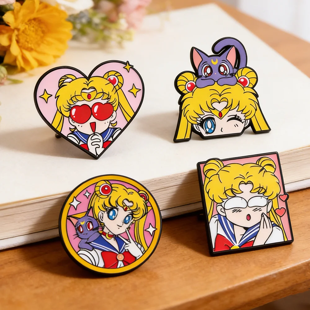 4 Pcs Sailor Moon Heart Shape  - Embroidery Reddit recension och pris