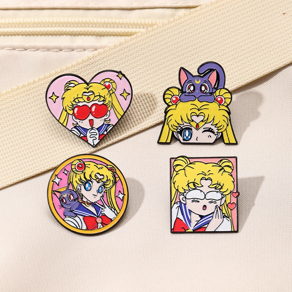 4 Pcs Sailor Moon Heart Shape  - Embroidery Reddit recension och pris