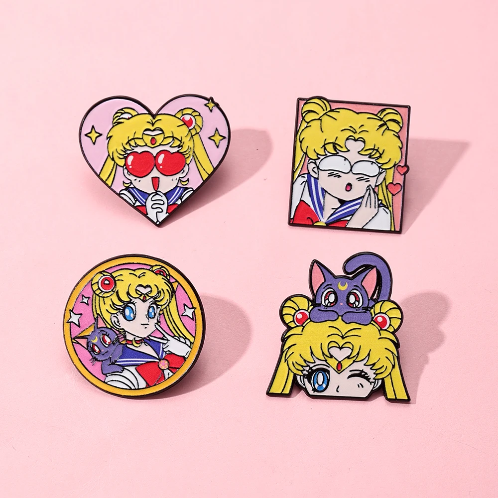 4 Pcs Sailor Moon Heart Shape  - Embroidery Reddit recension och pris