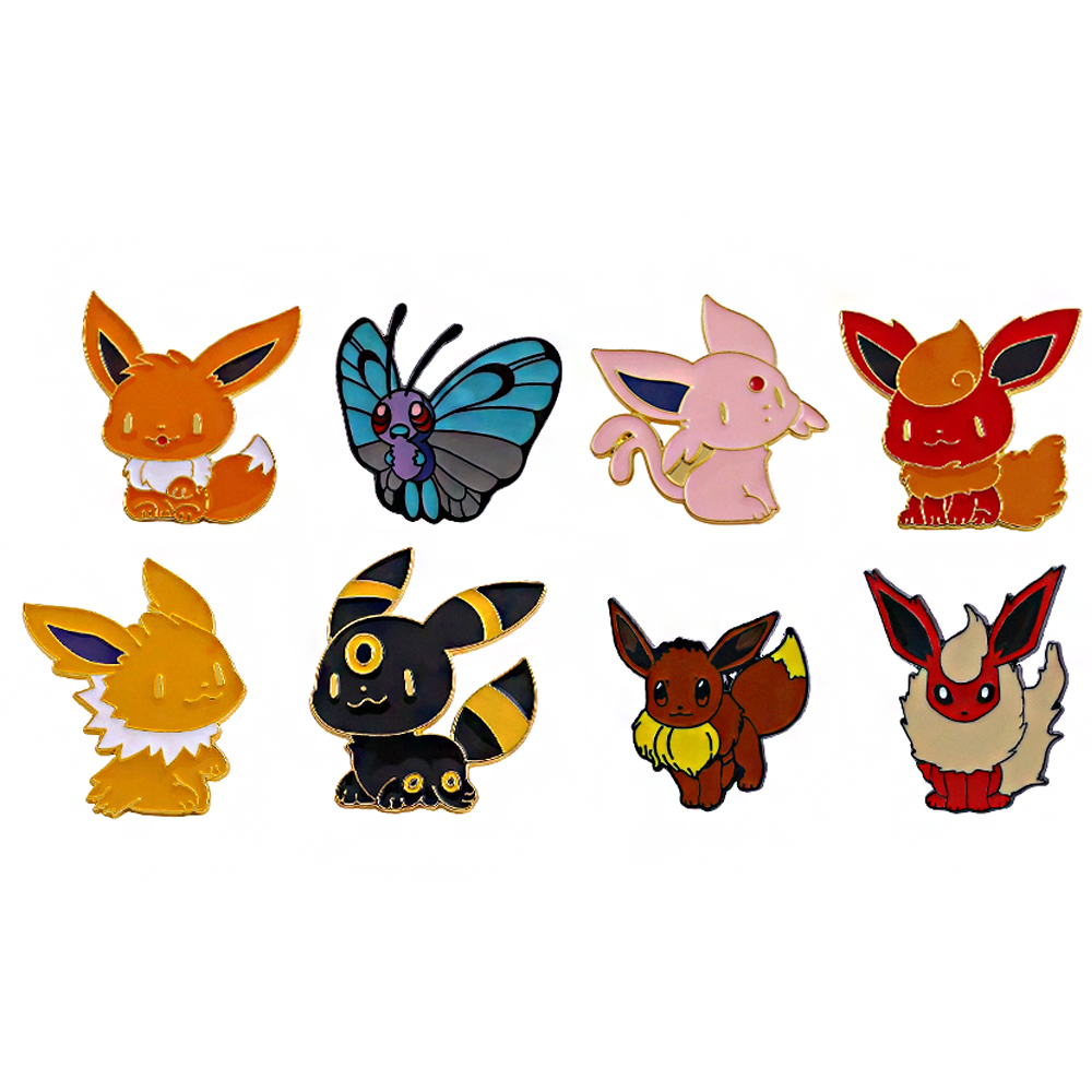 8pc Eevee Enamel Pins Set, Cut - Embroidery Reddit recension och pris